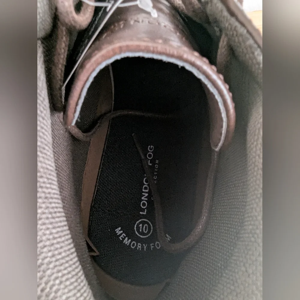 London Fog Collection LFM-Tyler Chukka Brown Sz 10M.